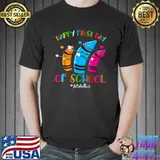 Happy First Day Let's Do This Crayons Welcome Back To School T-Shirt