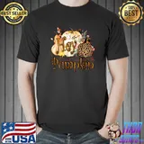 Hey there pumpkin leopard halloween T-Shirt