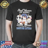 Hot real women love baseball smart women love the houston astros signatures sport shirt