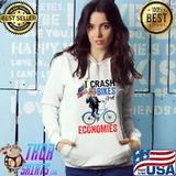 I Crash Bikes And Economies Anti Joe Biden American Flag T-Shirt
