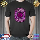 I drive fast and barefoot sewing T-Shirt