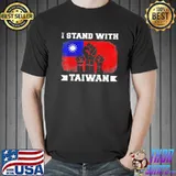 I stand with taiwan support taiwanese flag shirt