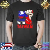 I stand with taiwan supporter taiwanese flag shirt
