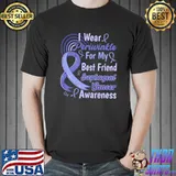 I Wear Periwinkle For My Best Friend Esophageal Cancer T-Shirt
