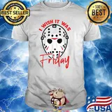 I Wish It Was Friday Lazy DIY Halloween Costume Horror Movie Classic T-Shirt