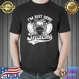 I'm Just Here For The Snacks Fantasy Football Lover Stars T-Shirt