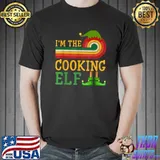 I'm The Cooking Elf Matching Group Christmas Party Pajama Vintage T-Shirt