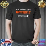 I'm With Butterfly Halloween Costume Party Matching T-Shirt