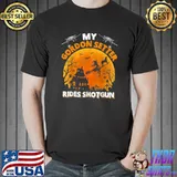 In Gordon Setter Ride Shotgun Gordon Setter Dog Halloween T-Shirt