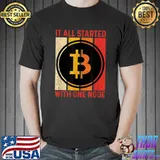 It All Started With One Node Bitcoin Cryptocurrency Vintage T-Shirt