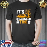 It’s Halloween Time Tree Rip Cross Graveyard Costume T-Shirt
