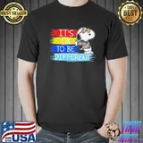 It's ok to be different Snoopy autism awareness disney autism motivational shine bright for autism who loves Snoopy classic shirt