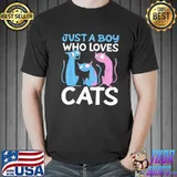 Just a boy who loves cats classic shirt