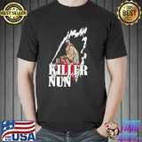 Killer nun halloween horror design classic shirt