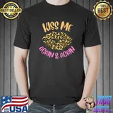Kiss me again and again lip leopard T-Shirt