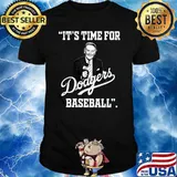 Legend Vin Scully it's time for Dodgers baseball T-Shirt