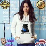 Let Me Check My Giveashitometer Nope Nothing Black Cat Read Book Halloween T-Shirt Hoodie