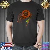 Leukemia Awareness Month Warrior Orange Ribbon & Sunflower T-Shirt