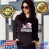 Life Is Better With Elephant Animal Lovers T-Shirt Hoodie