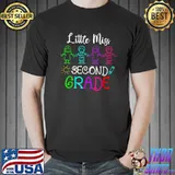 Little Miss Second Grade Girl Back To School 2nd Grade T-Shirt