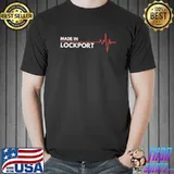 Made In Lockport Heart Beat New York State USA Birth Place T-Shirt