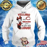 Minnie mouse I’m not yelling I’m a Chicago Bears girl s Hoodie