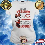 Minnie mouse I’m not yelling I’m a Chicago Bears girl s Ladies tee