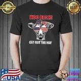 Moo Bitch Get Out The Hat Cow America Flag Sunglass Bandana Farmer T-Shirt