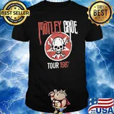 Motley Crue Tour 1987 Skull Vintage Shirt