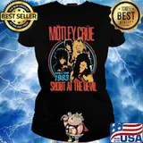 Motley Crue World Tour 1983 Shout At the Devil Shirt Ladies tee