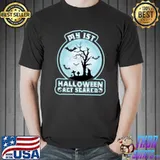 My 1st Halloween Act Scared Costume Tree Bats Moon T-Shirt