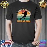 My Favorite Lacrosse Player Calles Me Nana Vintage Sunset T-Shirt