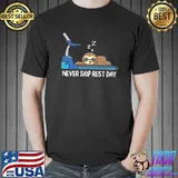 Never Skip Rest Day Sloth Fitness Exercise T-Shirt