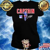 New York rangers breakingt exclusive rangers trouba captain signature s Ladies tee