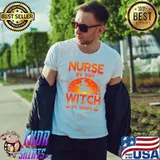Nurse By Day Witch By Night Blood Moon Witch Halloween T-Shirt