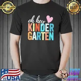 Oh hey kindergarten back to school students teacher retro classic shirt