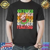 Oktoberfest October Feasting Women Dabbing Beer Bavarian October Feasting Munich T-Shirt
