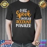 One Spooktacular Account Manager Bats Halloween T-Shirt