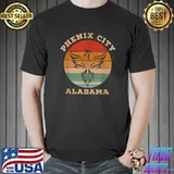 Phenix City Alabama Vintage Eagle Symbol T-Shirt