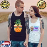 Pineapple Retro Sunglasses Aloha Beaches Hawaii Hawaiian T-Shirt Tank Top