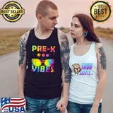 Pre-k Vibes Tie Dye Sunglasses First Day Of Back To School T-Shirt Tank Top