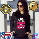 Proud Mom of 2023 Graduate Band Senior Mother Graduation T-Shirt Hoodie