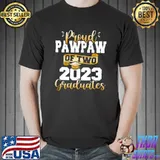 Proud Pawpaw Of Two 2023 Graduates Class Of 2023 Senior T-Shirt