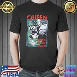 Queen news of the world retro distressed design 100 classic shirt