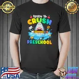 Ready To Crush Preschool Shark Back To School Colorful T-Shirt