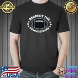Respect Commissioner Draft Party Fantasy Football Stars T-Shirt