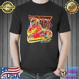 Retro nascar car racing bill elliott sport shirt