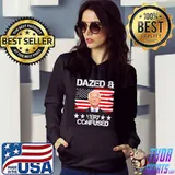 Retro us flag Joe Biden dazed and confused conservative s Hoodie