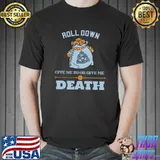 Roll Down Give Me 20 Or Give Me Death Doodle Dungeon Master T-Shirt