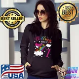 Rolling Into 7 Birthday Roller Skate Rainbow Bday Party T-Shirt Hoodie
